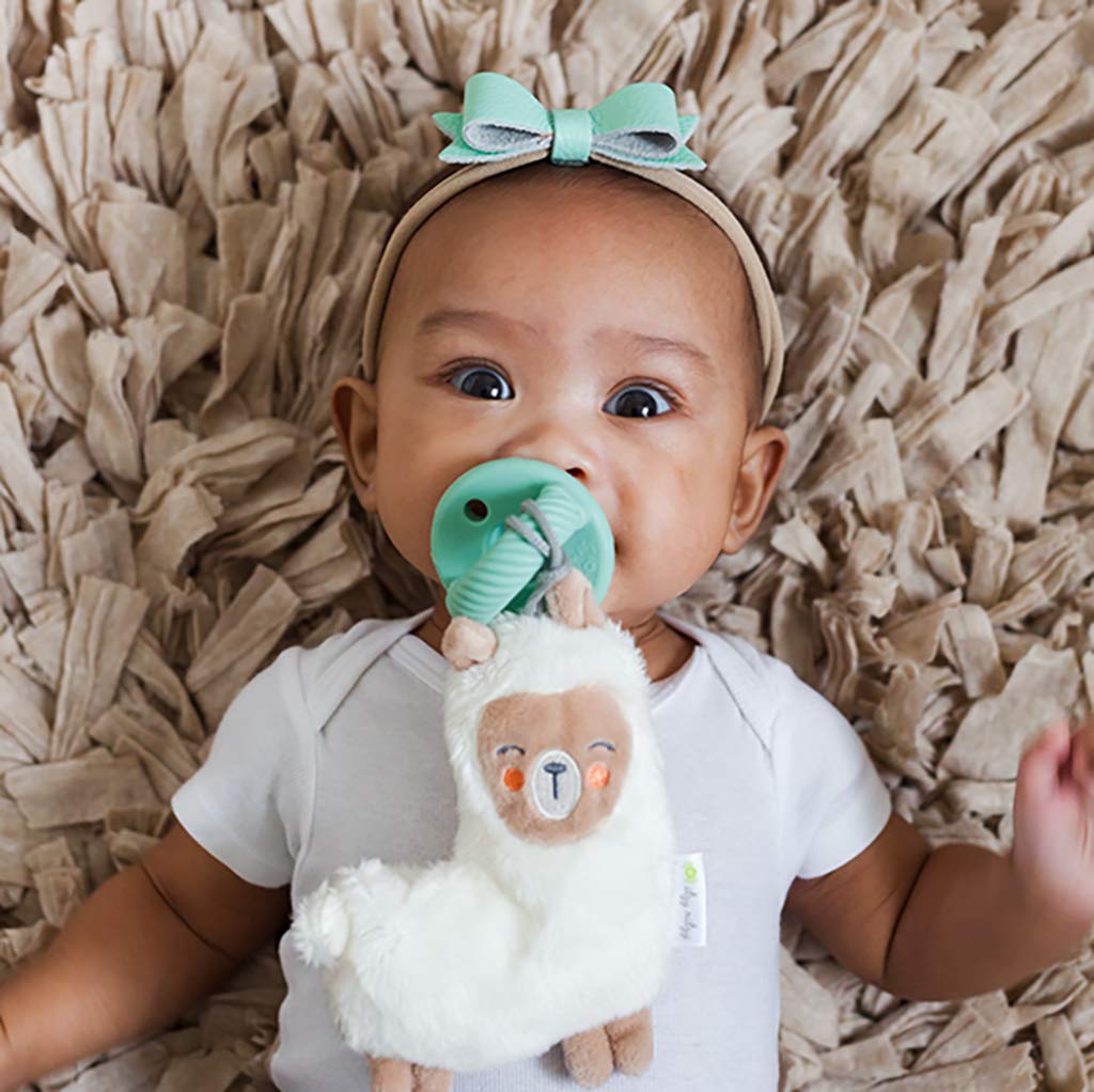 Itzy Ritzy Pacifier & Lovey Set - Includes Silicone Pacifier with Stuffed Animal Lovey - Detachable Plush Unicorn Pacifier Holder & Coordinating Pink Silicone Pacifier, Ideal for Ages 0 Months & Up