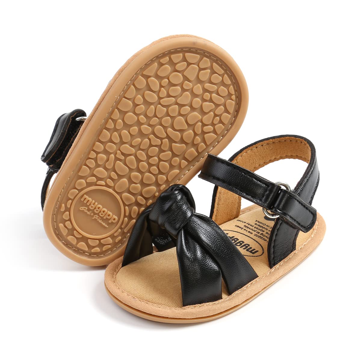 LAFEGEN Infant Baby Girls Summer Sandals Newborn Toddler First Walker Crib Dress Shoes