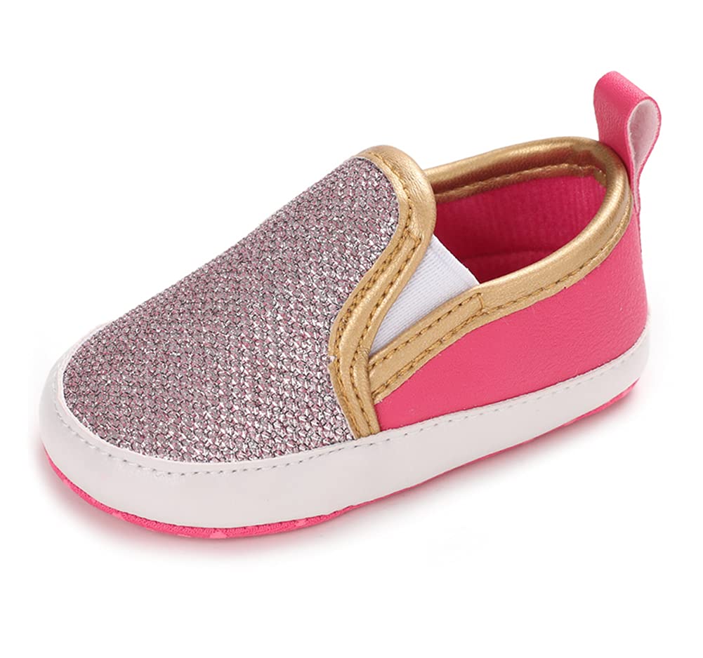 LONSOEN Baby Girls Boys Loafers Prewalker Dress Crib Shoes