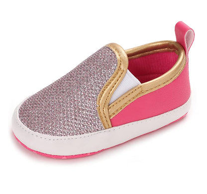 LONSOEN Baby Girls Boys Loafers Prewalker Dress Crib Shoes
