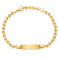 Tina&Co Personalized Baby Name Bracelet Customized 18K Gold Plated for NewBorn to Children Girl Boy Birthday Baby Shower Gift Personalized Gift 2313B (Style 1)