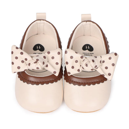 HsdsBebe Infant Baby Girls Mary Jane Flats Bow Non-Slip Soft Sole Princess Toddler First Walkers Sneaker Wedding Dress Shoes