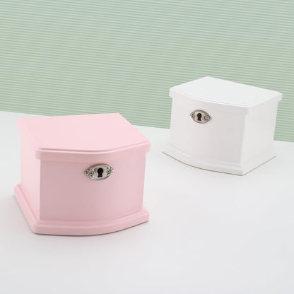 Medium Pink Ballerina Musical Jewelry Box with Mirror and Lock for Girls,Pink Kid's Jewelry Storage Music Chest,Gifts for Christmas,New Year and All Hoidays