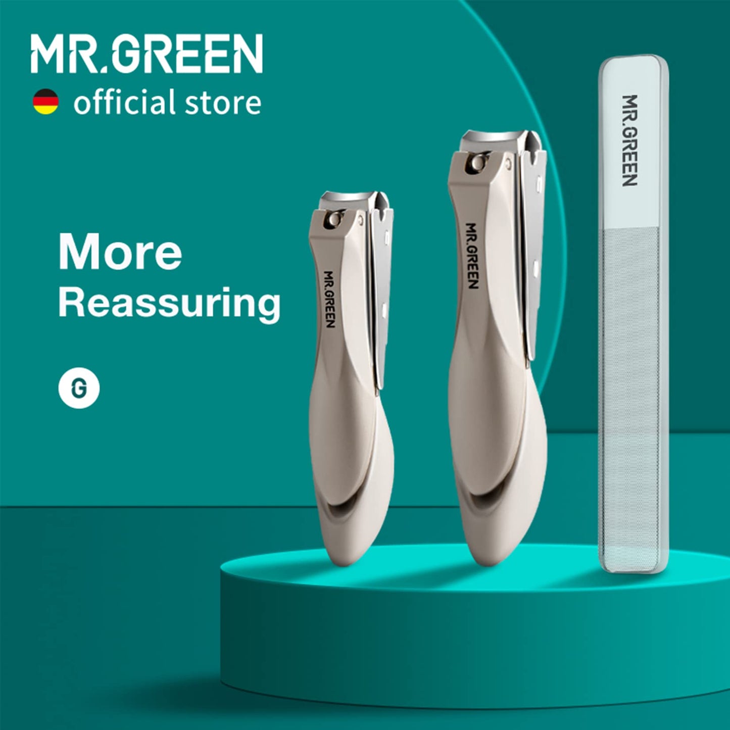 MR.GREEN Baby Safety Nail Clippers Nail Care Clippers Fingernail Cutter Newborn Baby Convenient Nail File Manicure Tools (Baby Nail Clipper)