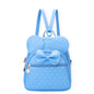 KL928 Girls Bowknot Polka Dot Cute Mini Backpack Small Daypacks Convertible Shoulder Bag Purse for Women