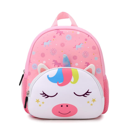 Toddler Backpack Neoprene Zoo Kids Casual Backpack Water Resistance Kindergarten Preschool Bags for Little Boys Girls (Giraffe)