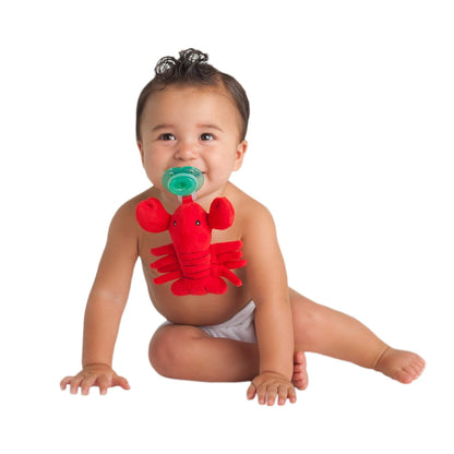 Nookums Paci-Plushies Buddies - Alligator Pacifier Holder - Adapts to Name Brand Pacifiers, Suitable for All Ages, Plush Toy Includes Detachable Pacifier