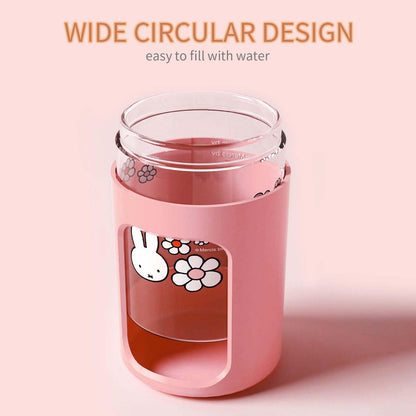Mipow x miffy BTA700M Cool Mist Humidifier for Bedroom,Ultrasonic Quiet Humidifier with Night Light,450 ML Double Spray Humidifiers for Nursery,Office Indoor Plants (Pink)