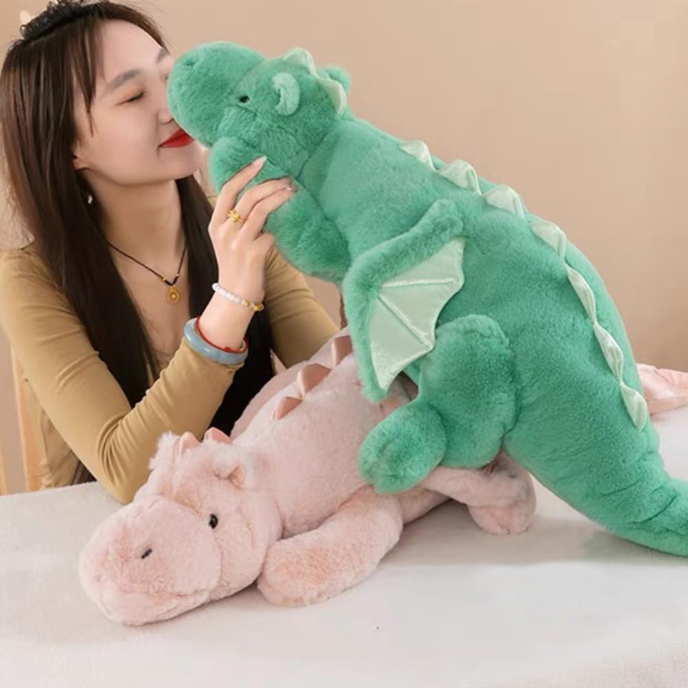 43.3Inches 7Lbs Blue Weighted Dragon Stuffed Animal, Large Blue Weighted Dragon Plush Toy for Kids and Adults(2025 Update Version)
