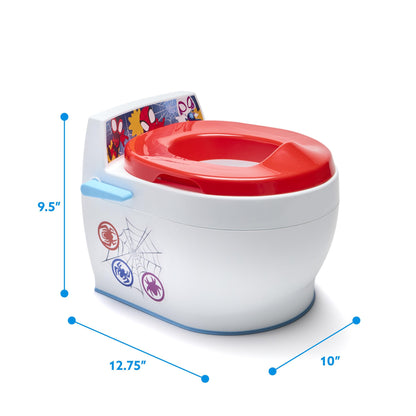 The First Years Disney Minnie Mouse Potty Training Toilet and Toddler Toilet Seat - Toilet Training Potty with Fun Flushing and Cheering Sounds,Pink