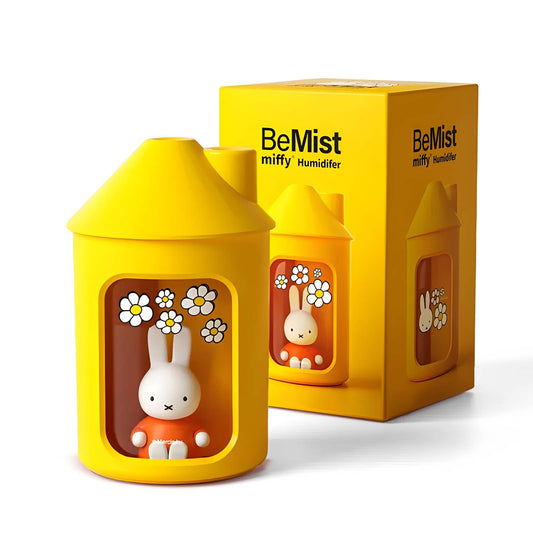 Mipow x miffy BTA700M Cool Mist Humidifier for Bedroom,Ultrasonic Quiet Humidifier with Night Light,450 ML Double Spray Humidifiers for Nursery,Office Indoor Plants (Pink)