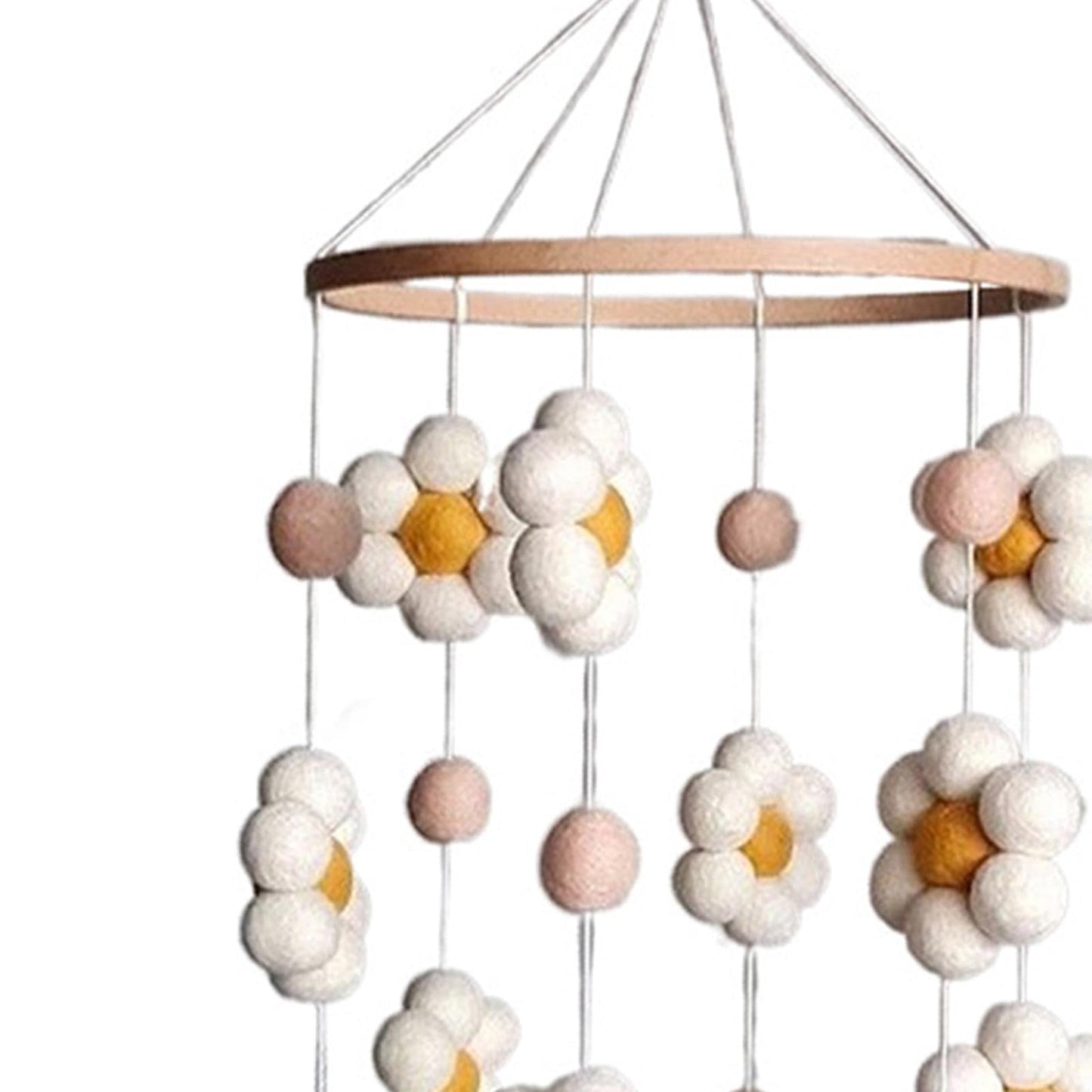 Baby Crib Mobile Crib Hanging Toy, Boho, Stroller Hanging Toy, Wind Chime Photography Props for Stroller, Nursery, Style B