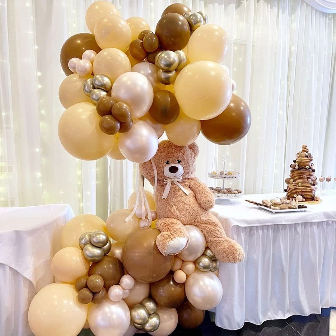 Sage Green Gold White Party Balloons, 50Pcs Sage Green and Gold Confetti Party Balloons For Birthday Baby Shower Engagement Wedding Anniversary Party Decorations