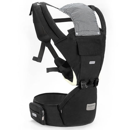 6-in-1 Baby Carrier - Newborn to Toddler, Hip Seat Lumbar Support, 7-41 lbs, All Seasons & Positions, Adjustable Size for Shopping, Hiking, Travelling