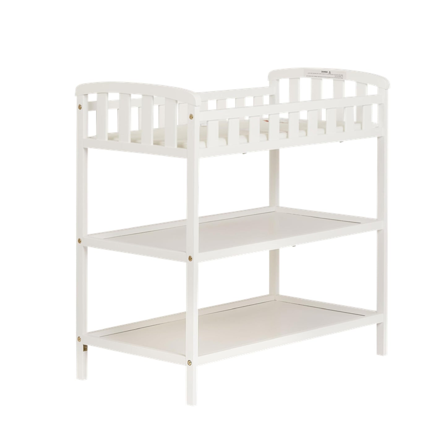 Dream On Me Emily Changing Table In Natural, Comes With 1" Changing Pad, Features Two Shelves, Portable Changing Station, Made Of Sustainable New Zealand Pinewood