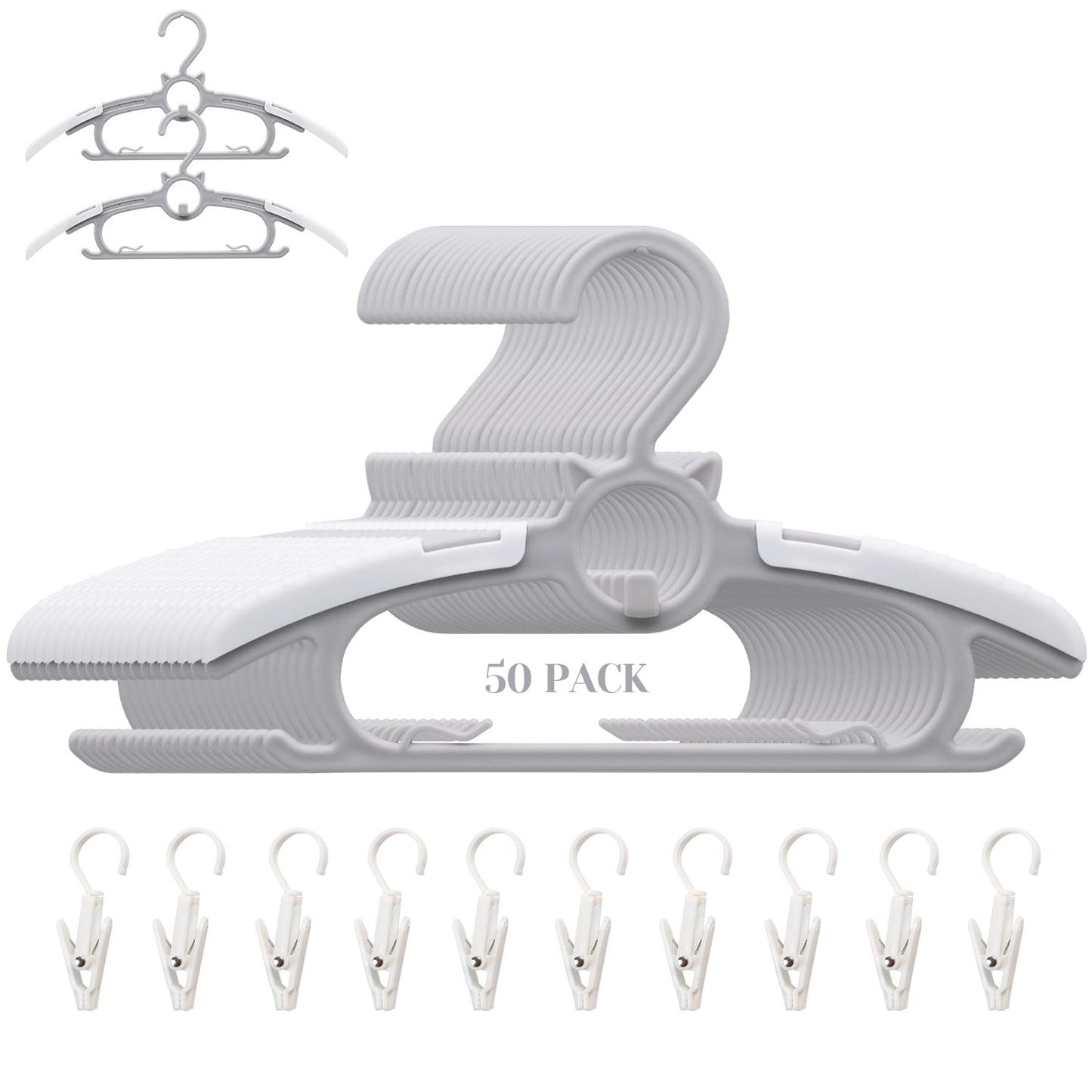 Baby Nursery Closet Hangers, Ultra Thin Non-Slip and Extendable Laundry Infant Pant Hanger for Newborn Clothes - 20pcs11-14" Pink Adjustable Children Coat Hanger for Girl Boy Toddler Kids Child