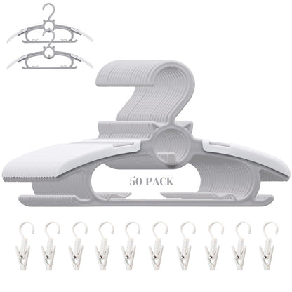 Baby Nursery Closet Hangers, Ultra Thin Non-Slip and Extendable Laundry Infant Pant Hanger for Newborn Clothes - 20pcs11-14" Pink Adjustable Children Coat Hanger for Girl Boy Toddler Kids Child
