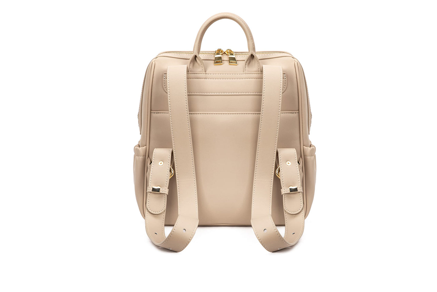 Mini Diaper Bag Backpack-Minimalist bag With Premium Vegan Leather Material With 7 Interior and 5 External Pockets (Onyx)