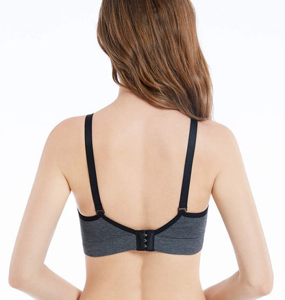 Suekaphin Nursing Bra 5pack Wireless V Neck Maternity Nursing Bra Bralette Low Cut Sleeping Breastfeeding with Extenders