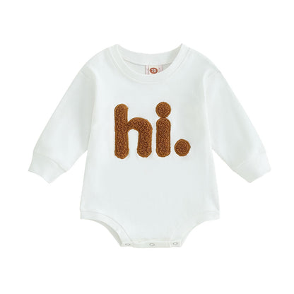 VISGOGO Newborn Infant Baby Boy Girls Oversized Romper Little Dude Sweater Onesie Coming Home Outfit Neutral Clothes