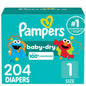 Pampers Diapers - Baby Dry - Size 1, 44 Count, Absorbent Disposable Infant Diaper (Packaging May Vary)