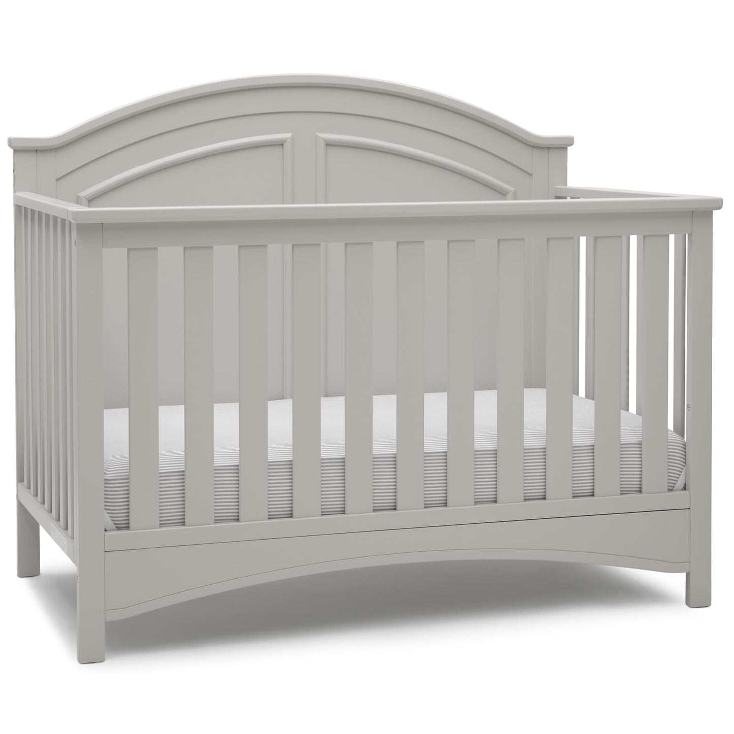 Delta Children Perry 6-in-1 Convertible Crib - Greenguard Gold Certified, Bianca White