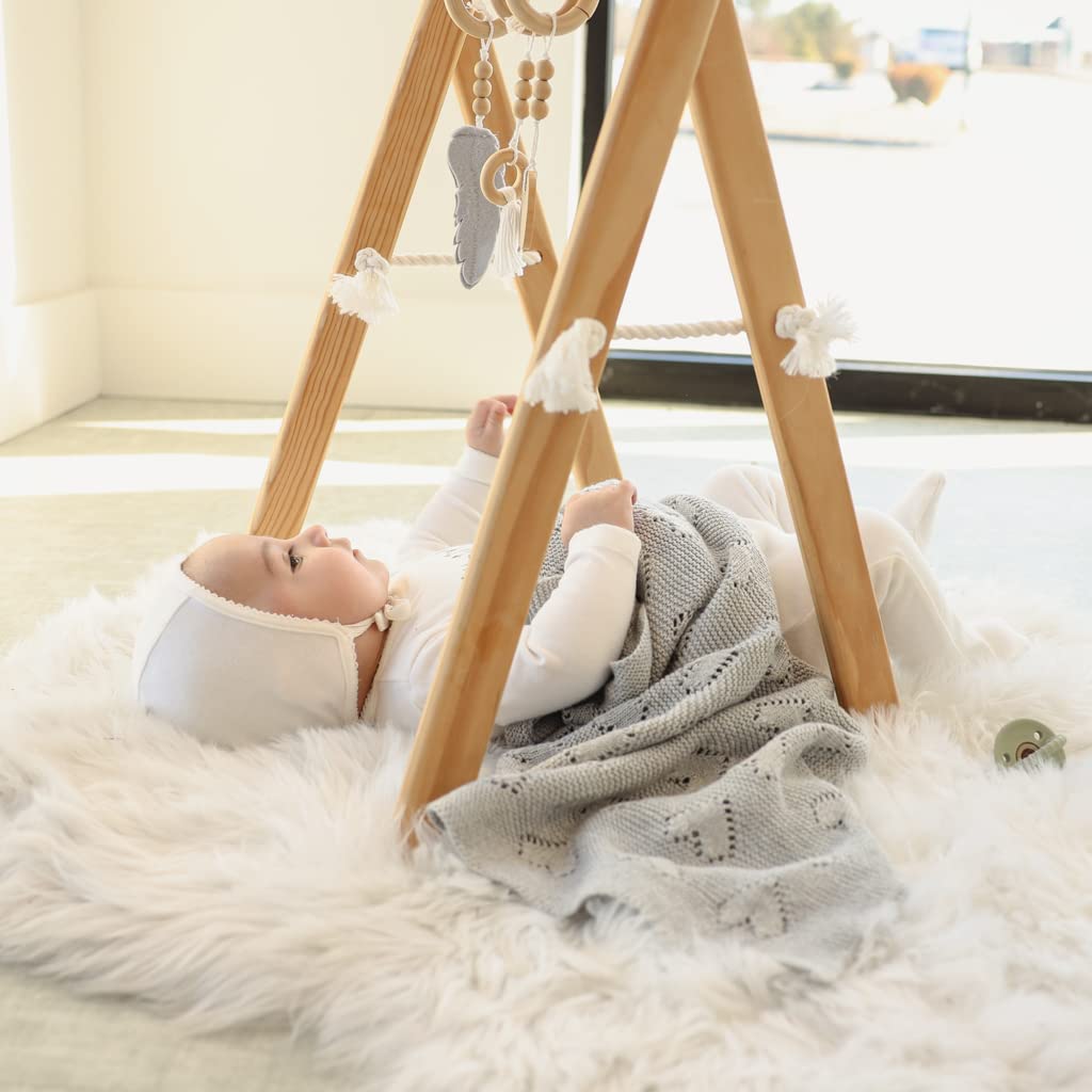 Swaddling Blanket for Girls - 100% Luxury Cotton Knit Heart Baby Blanket - Soft Warm Cozy Swaddle Receiving Stroller Crib Receiving Blanket for Newborns Infants & Toddlers (Pink, 0-2 Years)