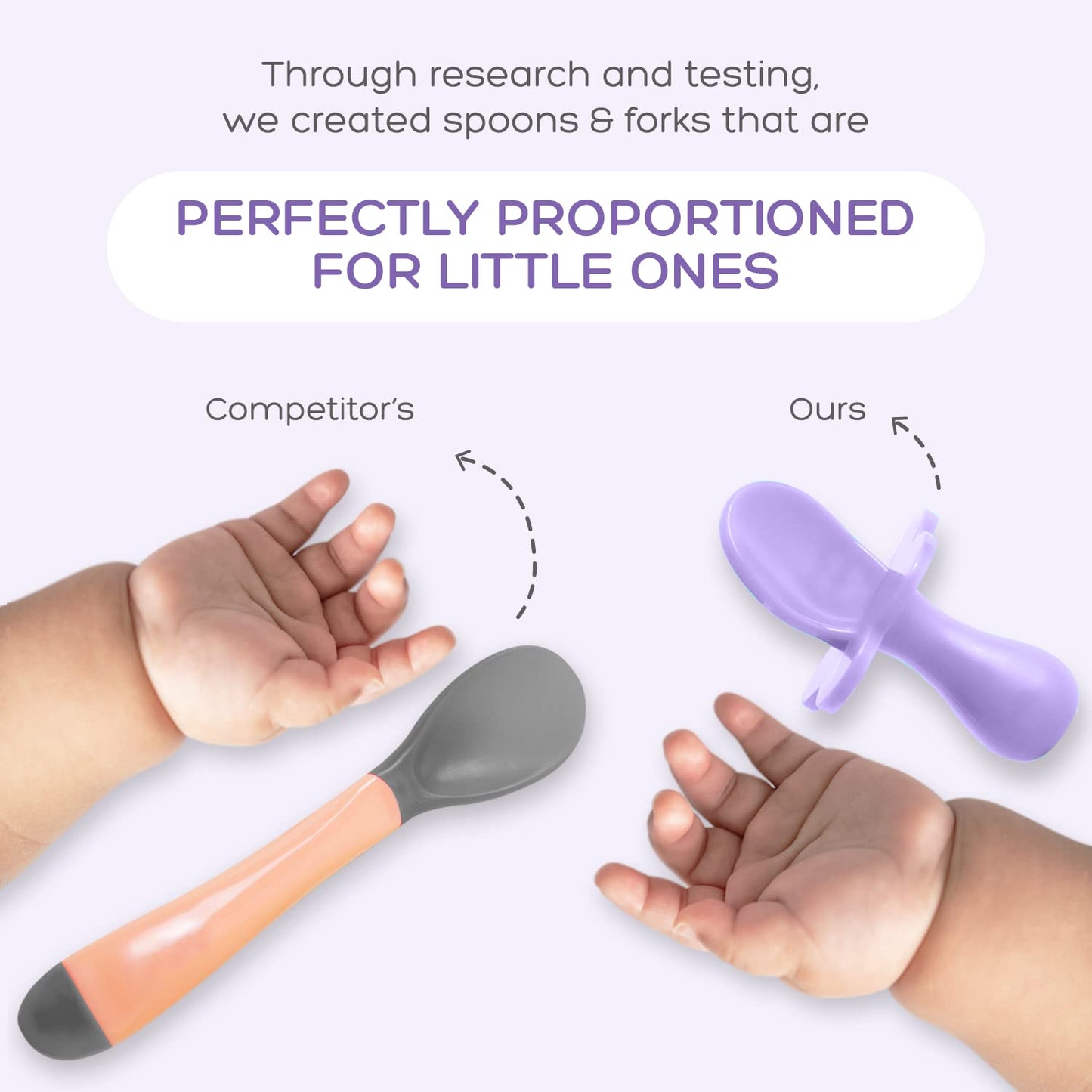 grabease Baby Essentials Must-Haves - Complete Feeding Set for Baby-Led Weaning and Portion Control - Suction Bottoms 4 Piece Set, BPA and Phthalates-Free, Blush