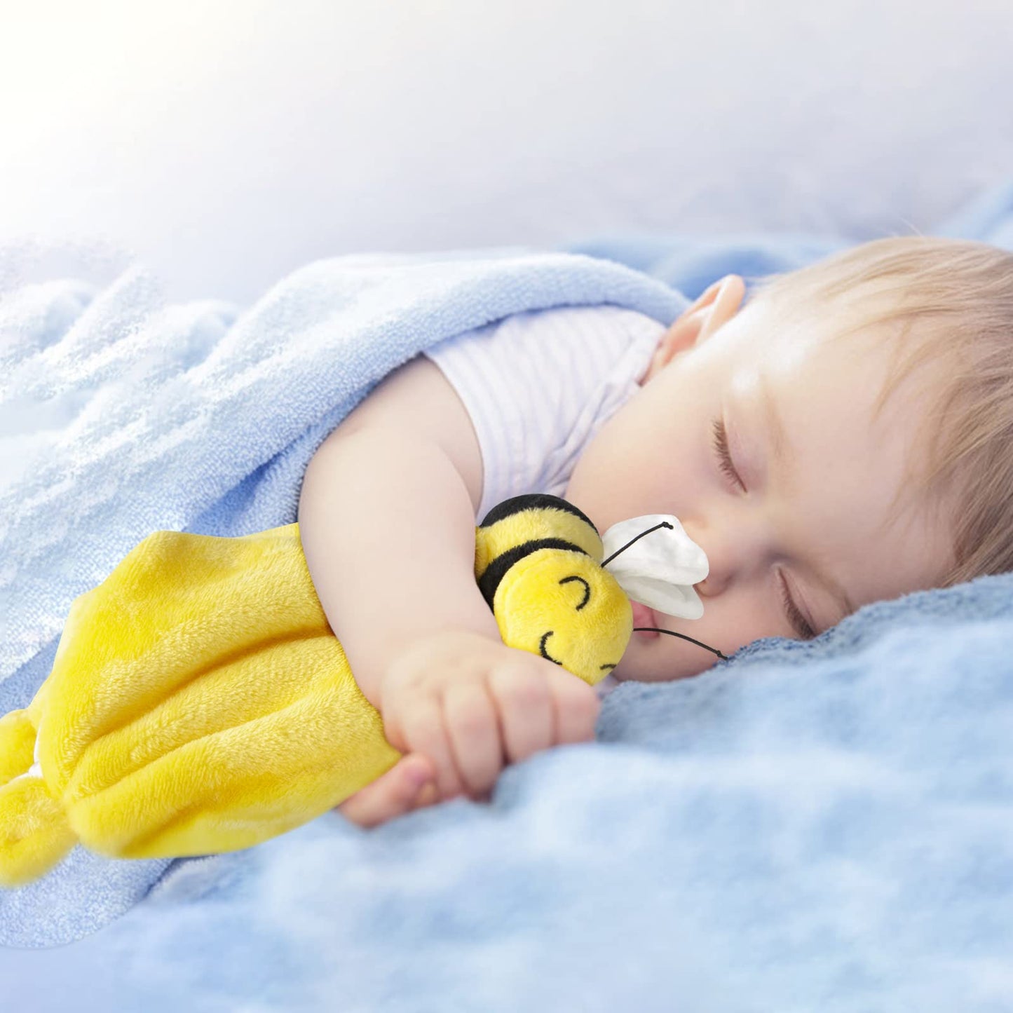 Pro Goleem Duck Security Blanket Soft Yellow Baby Lovey Unisex Lovie Baby Gifts for Newborn Toddler Snuggle Toy Stuffed Animal 16 Inch