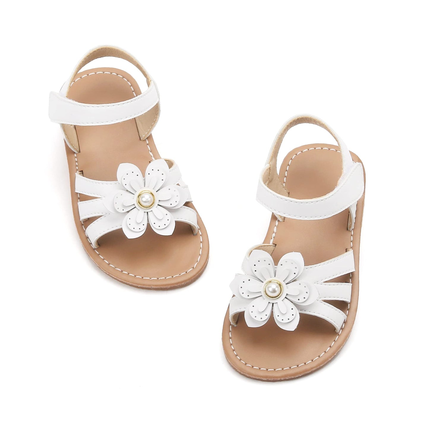 Felix & Flora Toddler Girl Sandals - Little Girl Easter Summer Dress Shoes Lightweight Open Toe Beach Holiday.