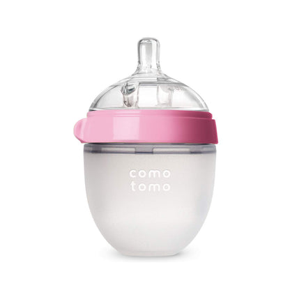 Comotomo Baby Bottle Double Pack, Pink, 5oz