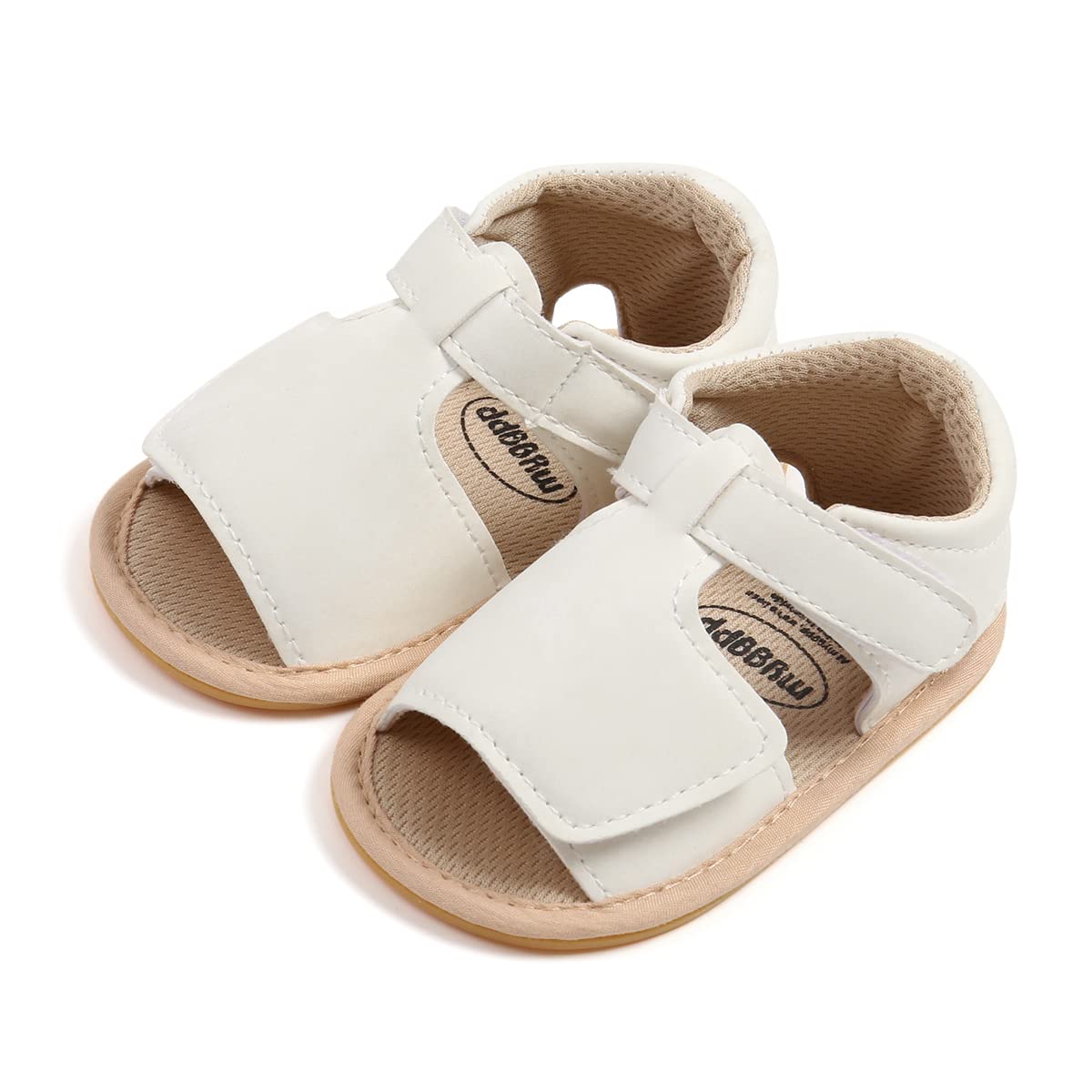 GAISUMMI Baby Girls Sandals Summer Bowknot Infant Crib Shoes Toddler Pu Leather Soft Rubber Sole First Walkers