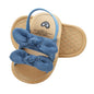COSANKIM Infant Baby Girls Summer Sandals with Flower Soft Sole Newborn Toddler First Walker Crib Dress Shoes