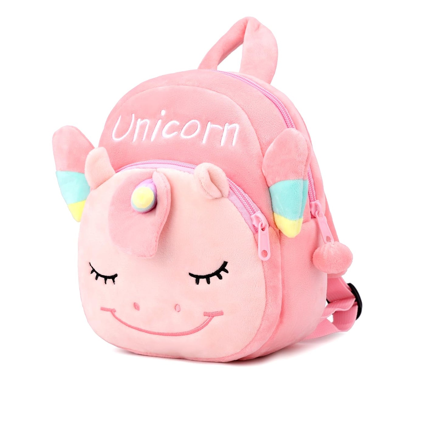 Cute Toddler Backpack Plush Animal Cartoon Mini Travel Daycare Bag for Baby Girl Boy 2-6 Years (Shark Blue)