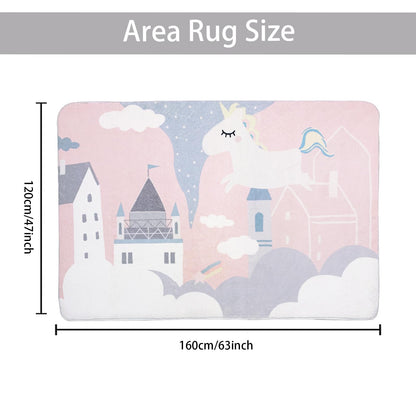 ABREEZE Kids Rug Play Mat Ultra Soft Rugs for Bedroom, 3.3'x5' Non Slip Cartoon Children Nursery Rug Area Rug Kids Carpet for Bedroom Decor Playroom Living Room