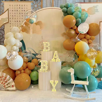 Boho Balloon Garland Arch Kit, 156Pcs Dusty Pink Pastel Brown Metallic Champagne Gold White Balloons for Wedding Baby Bridal Shower Engagement Anniversary Birthday Decorations
