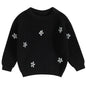 Mubineo Baby Girl Winter Clothes Cute Flower Sweater Crewneck Pullover Long Sleeve Knit Newborn Infant Sweaters