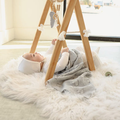 Swaddling Blanket for Girls - 100% Luxury Cotton Knit Heart Baby Blanket - Soft Warm Cozy Swaddle Receiving Stroller Crib Receiving Blanket for Newborns Infants & Toddlers (Pink, 0-2 Years)