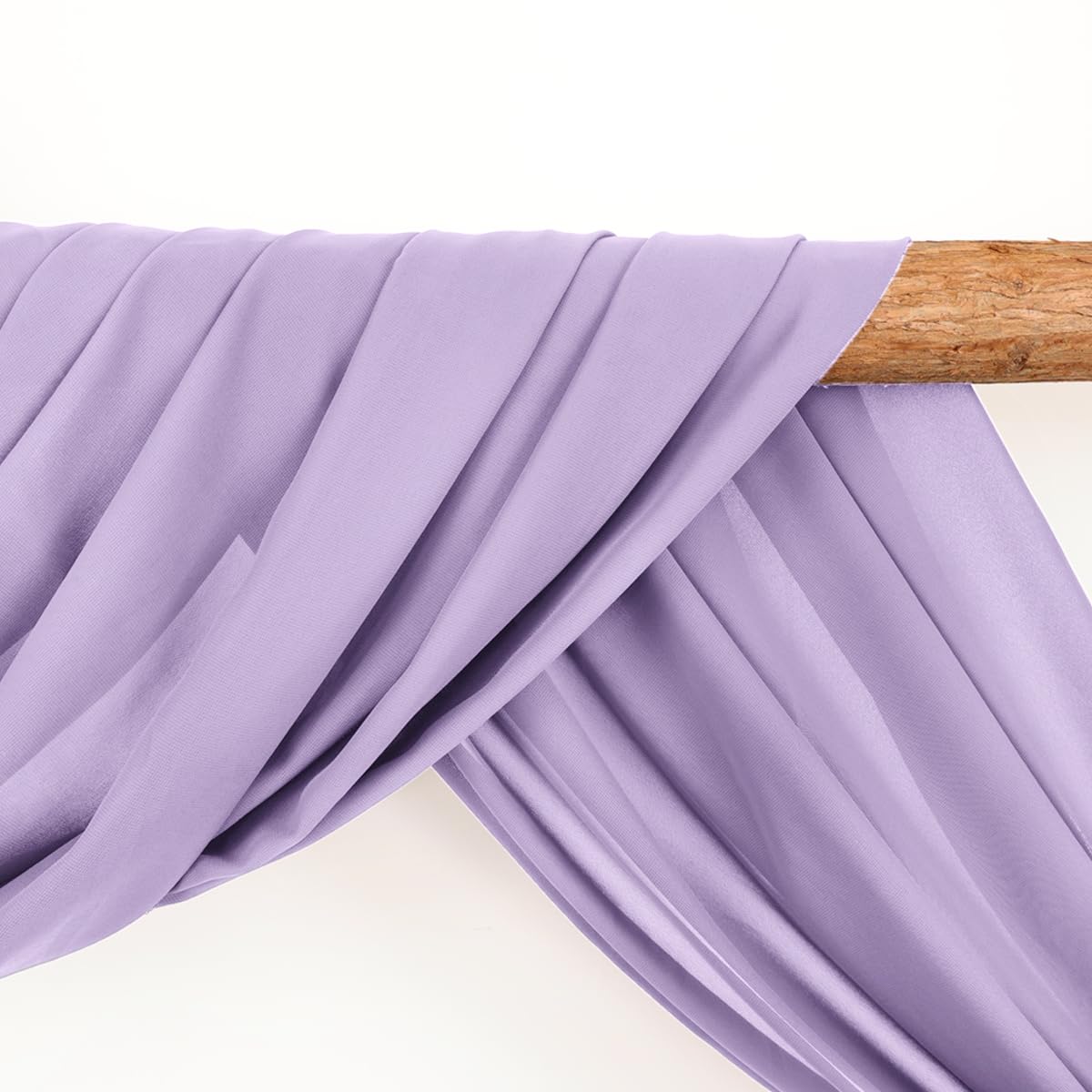 Wedding Arch Draping Fabric 2 Panels 30'' x 18FT Sage Green Sheer Chiffon Arch Drapery for Bridal Shower Backdrop Outdoor Party Church Ceremony