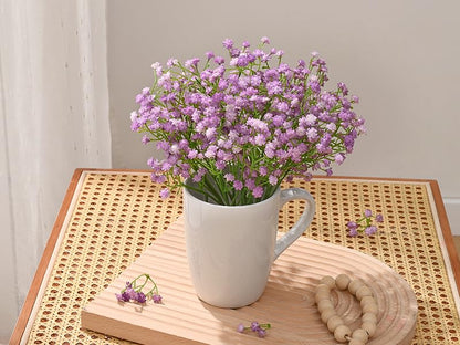MARTINE MALL Babys Breath Artificial Flowers, 15 PCS White Baby Breath Flowers Artificial Bulk, Fake Babys Breath Gypsophila Real Touch Faux Babys Breath for Wedding Floral Arrangement Home Decor
