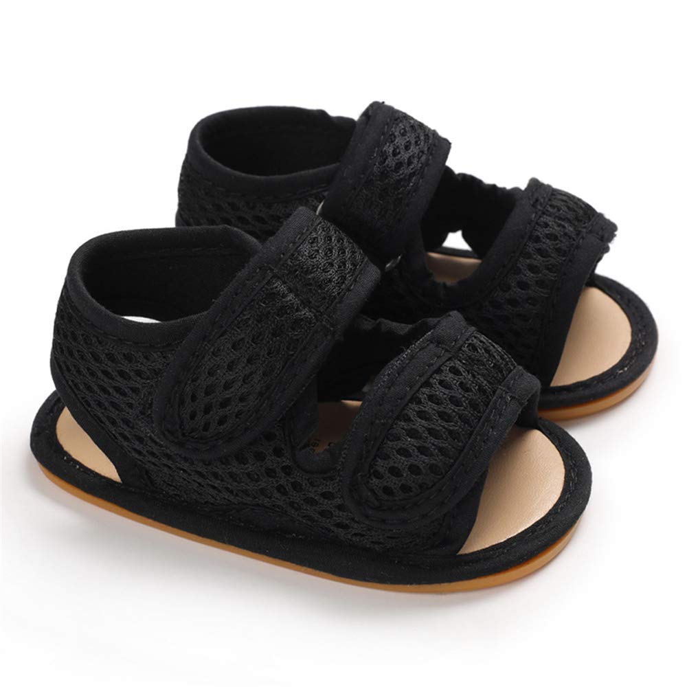 Timatego Baby Boys Girls Sandals Non Slip Soft Sole Outdoor Athletic Shoes Infant Toddler First Walker Crib Summer Shoes 3-18 Months
