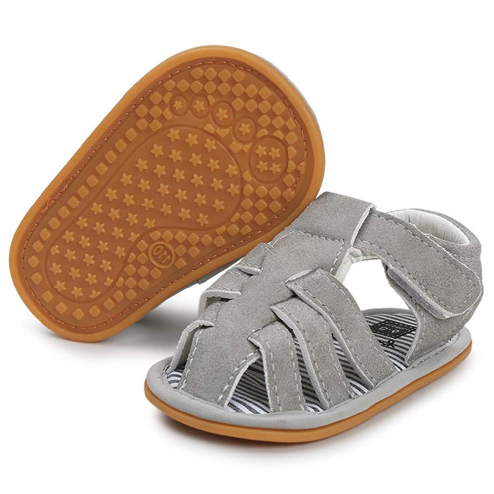 Timatego Baby Boys Girls Sandals Non Slip Soft Sole Outdoor Athletic Shoes Infant Toddler First Walker Crib Summer Shoes 3-18 Months