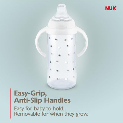 NUK Learner Cup, 10 oz, 8+ Months, 2 Count – BPA Free, Spill Proof Sippy Cup