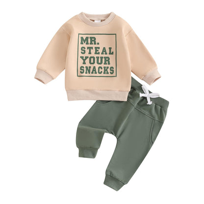Toddler Baby Boy Summer Clothes Letter Print Short Sleeve Shirt Tops and Shorts Set Summer Outfit 2Pcs