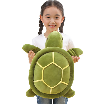 28 inch Big Green Sea Turtle Stuffed Animals Giant Soft Plush Toys, Large Ocean Turtle Plushies Body Pillow, Gifts for Kid Boys, Girls, Girlfriend, Birthday, Easter