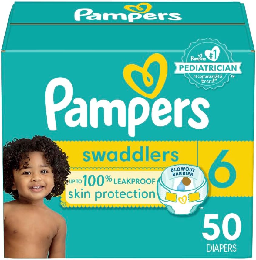 Pampers Baby Diapers - Swaddlers - Size 1, 198 Count, Ultra Absorbent Disposable Infant Diaper