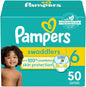 Pampers Baby Diapers - Swaddlers - Size 1, 198 Count, Ultra Absorbent Disposable Infant Diaper