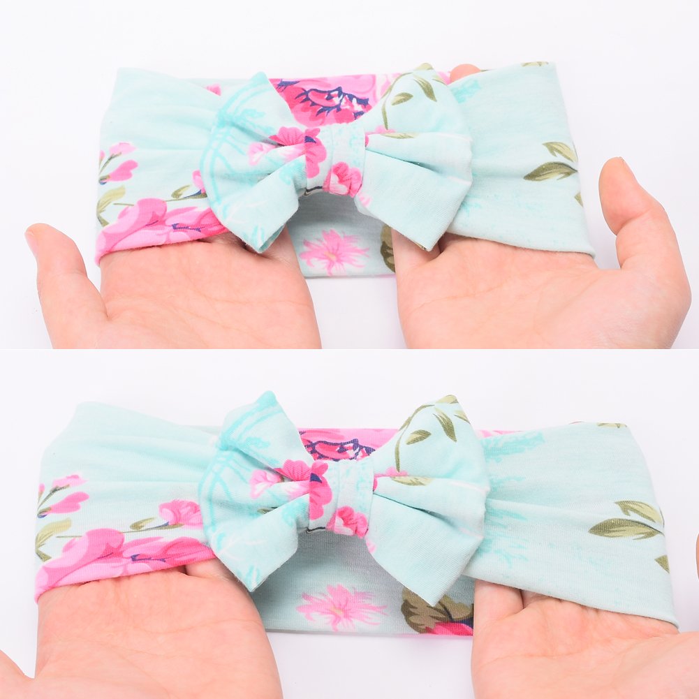 Galabloomer Newborn Receiving Blanket Headband Set Baby Flower Swaddle (vintage flower)