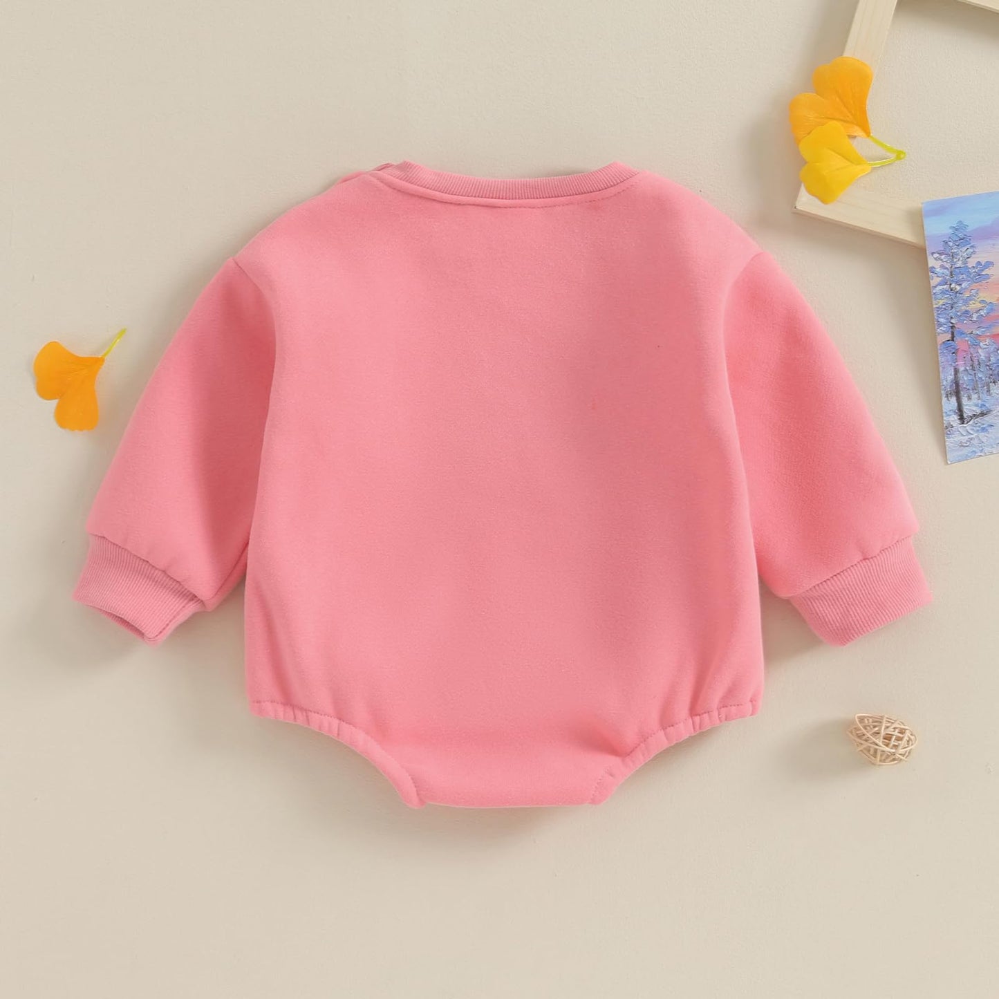 VISGOGO Newborn Infant Baby Boy Girls Oversized Romper Little Dude Sweater Onesie Coming Home Outfit Neutral Clothes