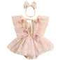 Mubineo Baby Girl Summer Clothes Lace Romper Skirt Dress Princess Outfits Sleeveless Flower Newborn Outfit